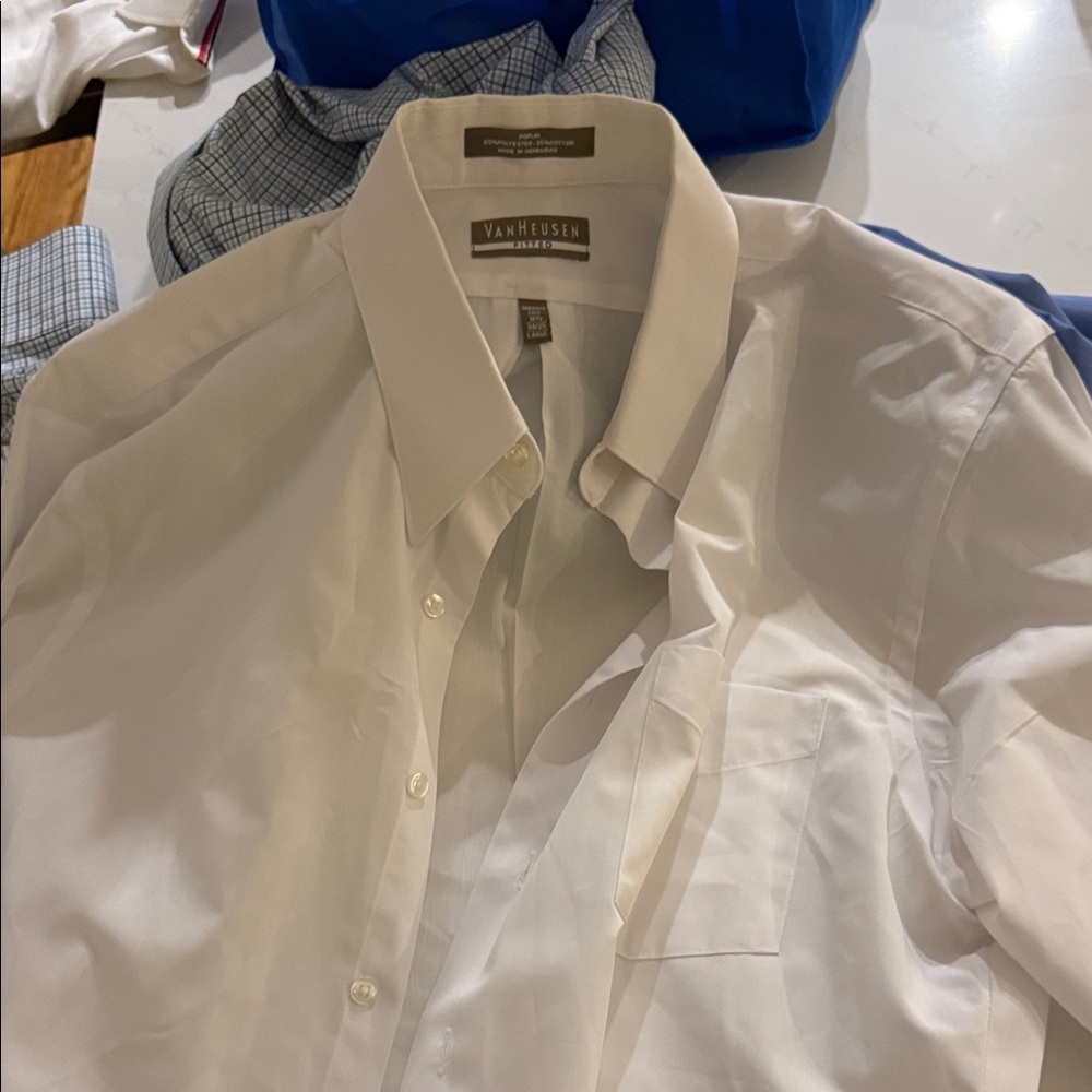 Van Heusen Men's Classic White Dress Shirt